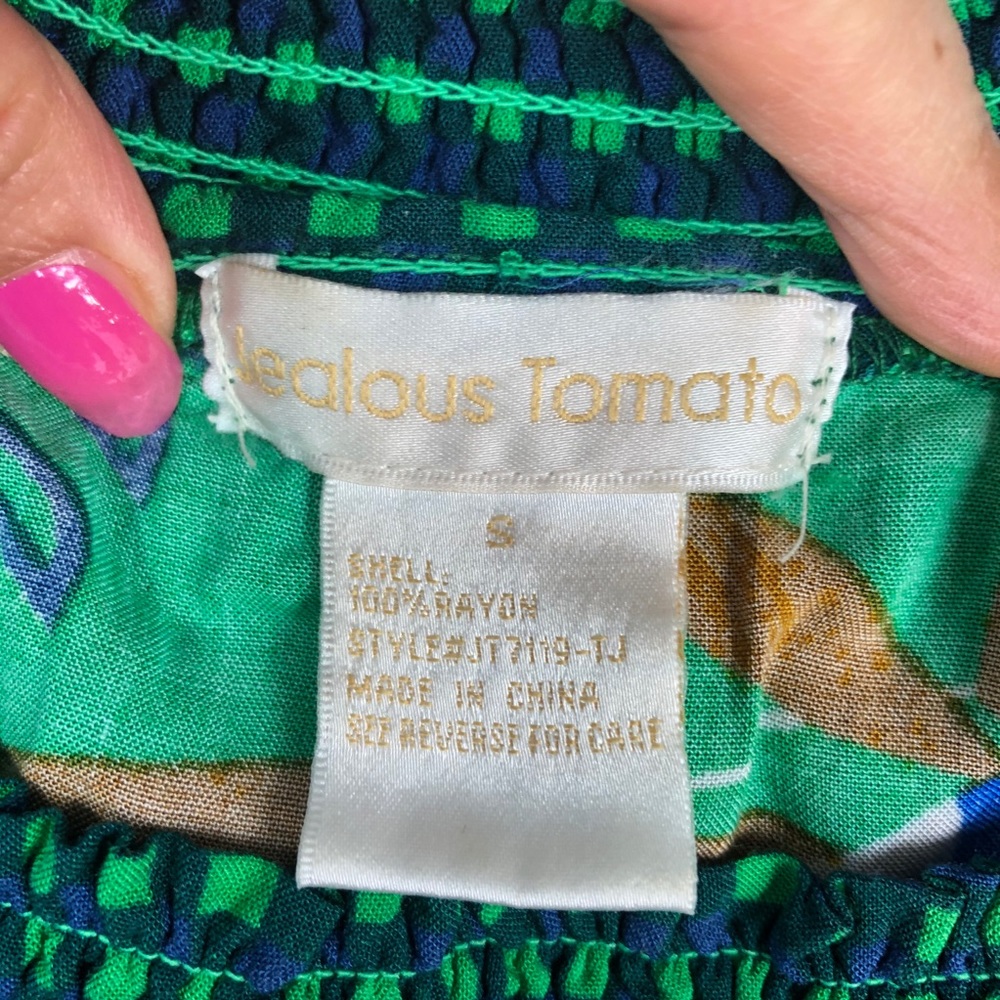 Jealous Tomato Tropical Off Shoulder Blouse - Picture 3 of 6